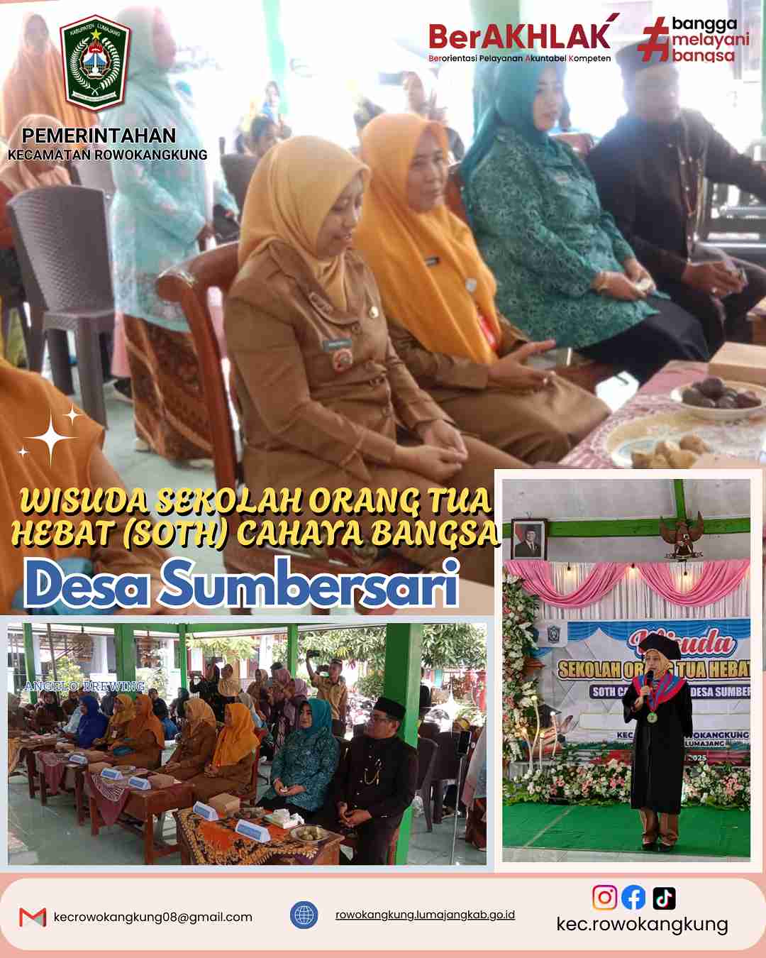 Wisuda Sekolah Orang Tua Hebat (SOTH) Cahaya Bangsa DESA SUMBERSARI