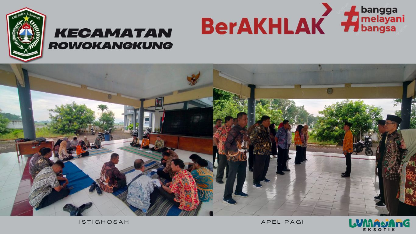 APEL PAGI DAN ISTIGHOSAH KECAMATAN ROWOKANGKUNG