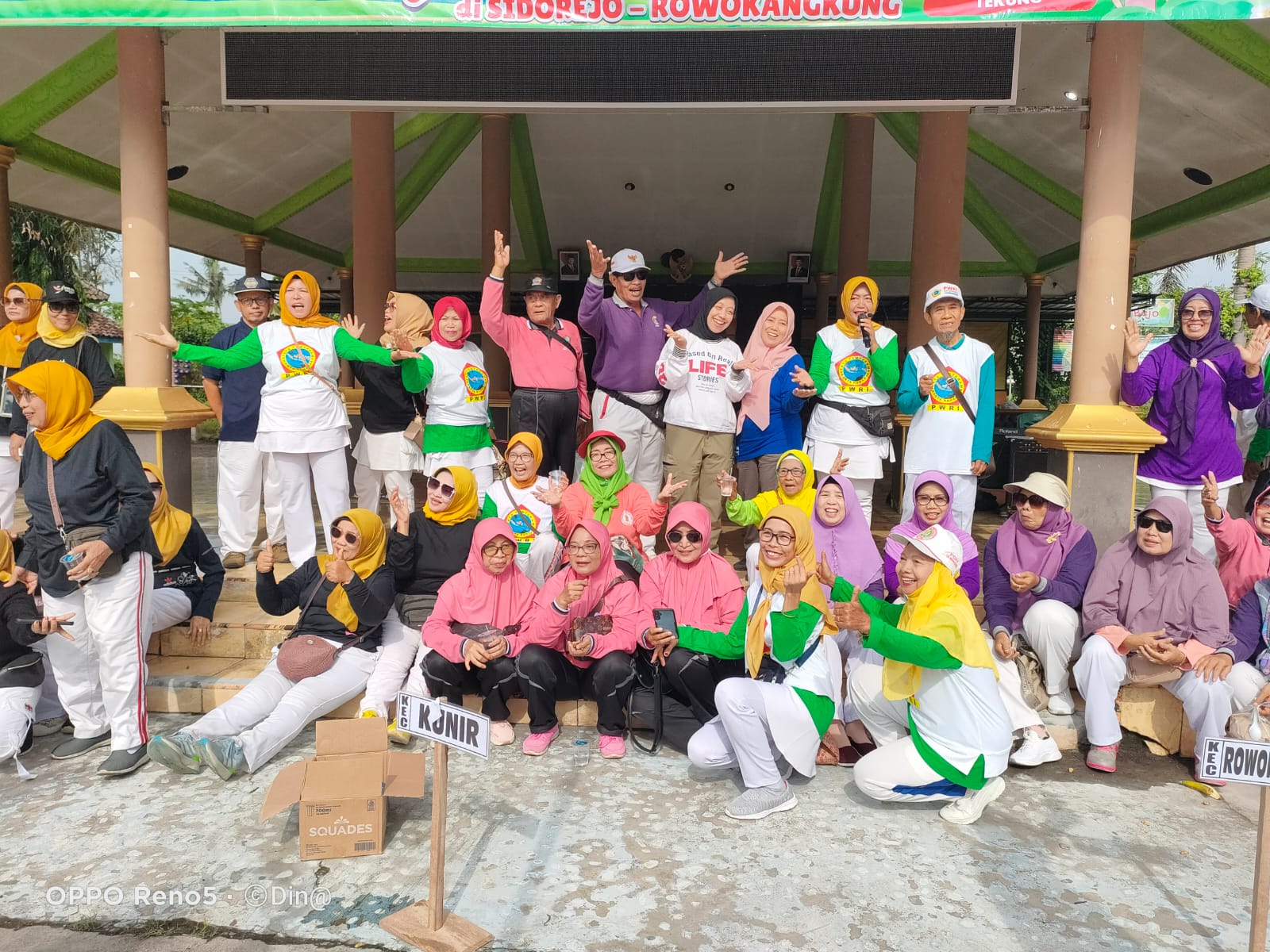 Senam PWRI Se-Wilker Yosowilangun Digelar di Balai Desa Sidorejo Kecamatan Rowokangkung