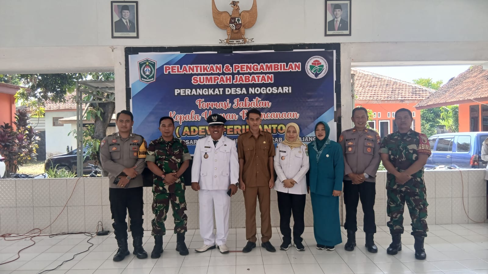 PELANTIKAN DAN PENGAMBILAN SUMPAH JABATAN PERANGKAT DESA NOGOSARI FORMASI KEPALA URUSAN PERENCANAAN