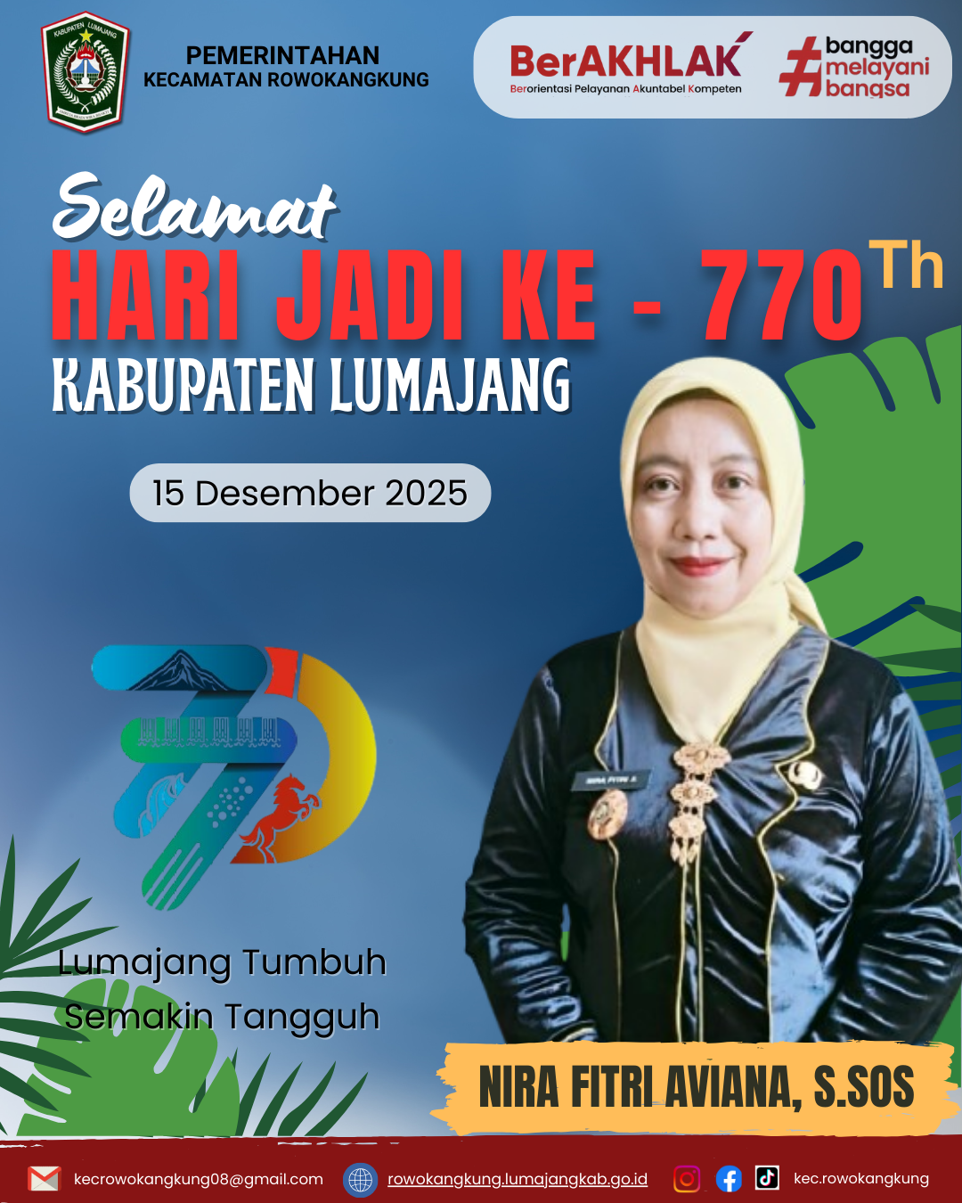 hari jadi kabupaten lumajang yang ke 770 tahun 2025
