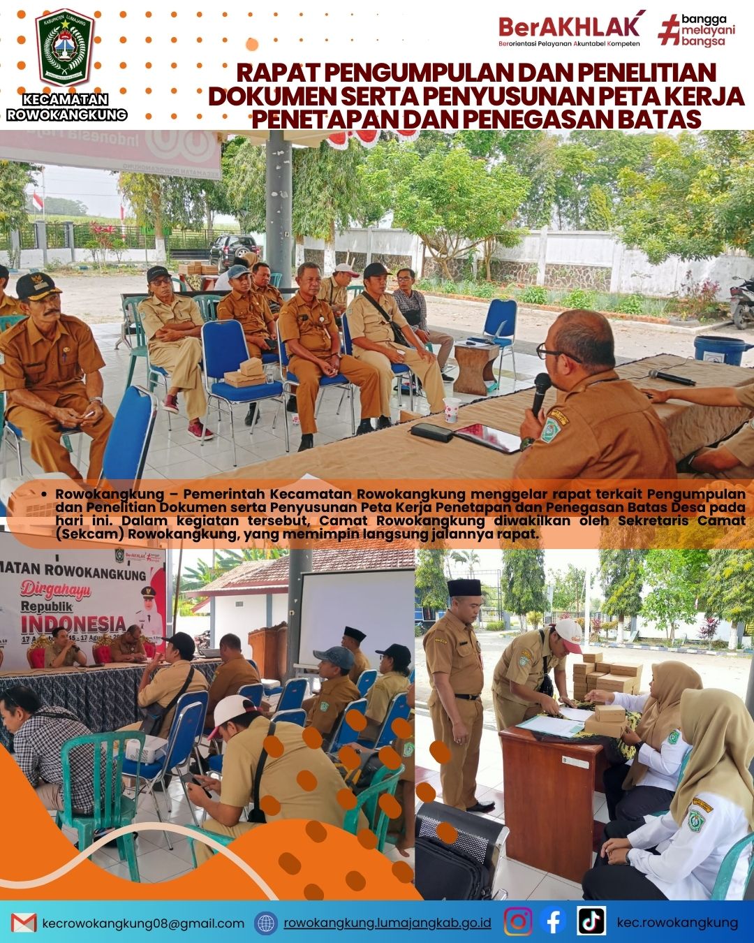 Rapat Pengumpulan dan Penelitian Dokumen Serta Penyusunan Peta Kerja Penetapan dan Penegasan Batas D